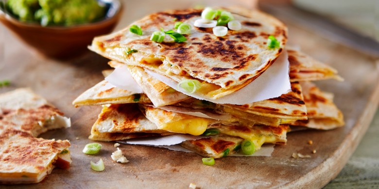 Quesadilla’s met kip en avocado